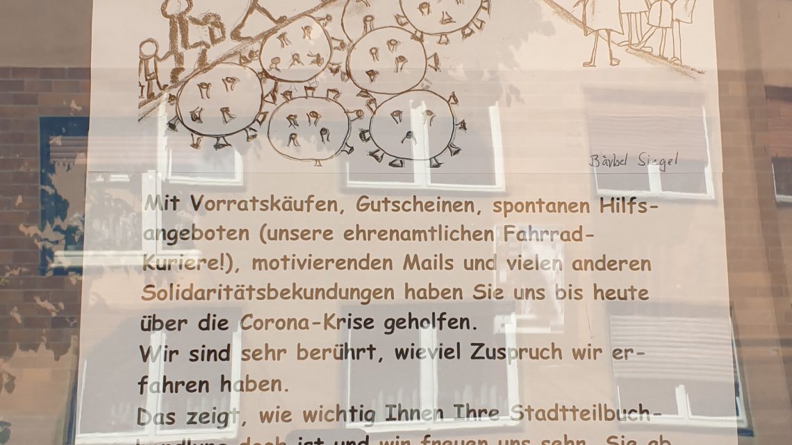 Foodsharing und Solawi Überfluss sowie Unterstützung für Buchhändler